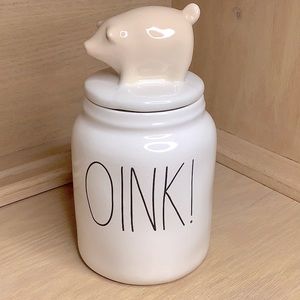 🆕 Rae Dunn OINK! Farm Line baby Canister